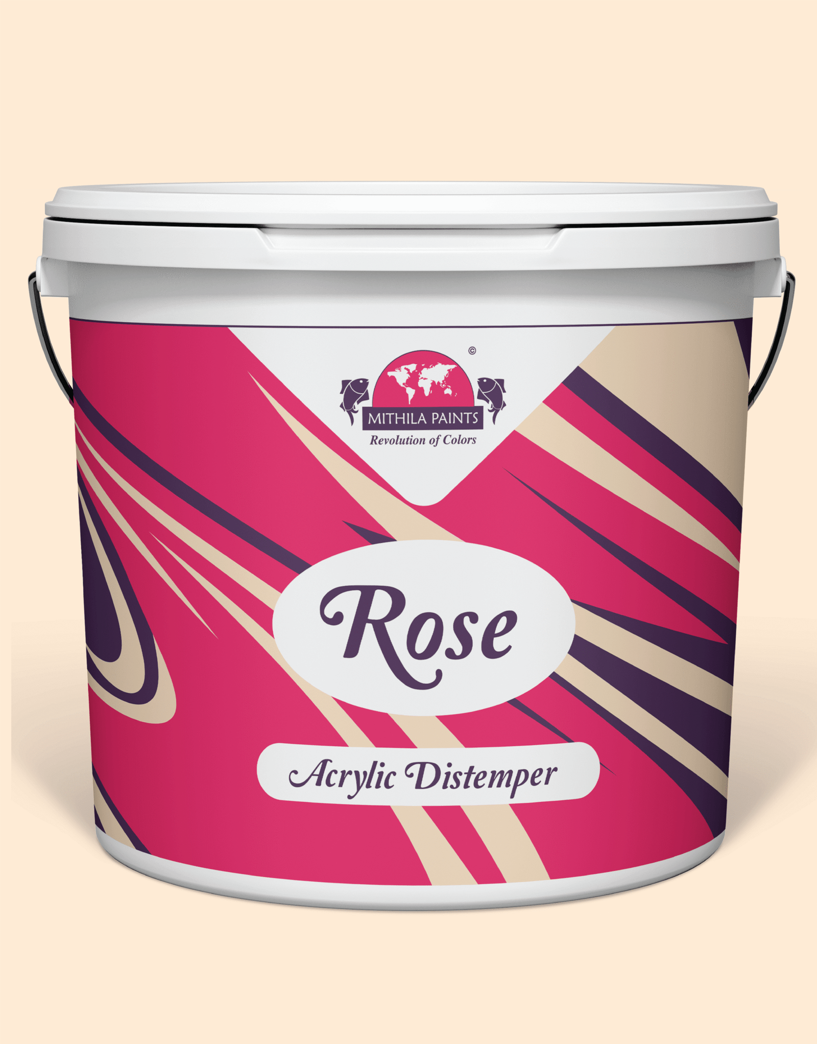 Rose Acrylic Distemper